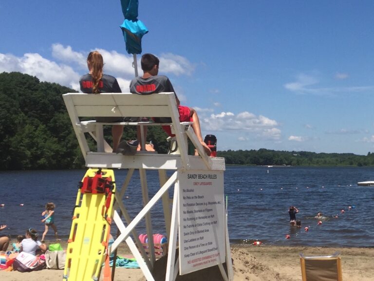 Sandy Beach at Bantam Lake