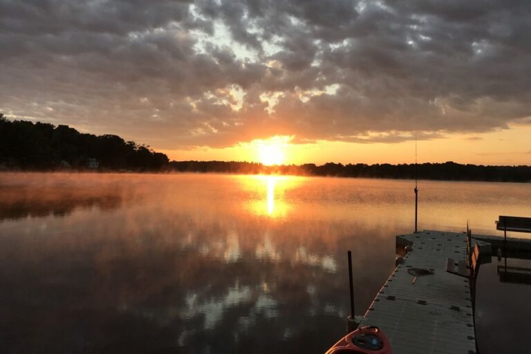 Sunset over Bantam Lake